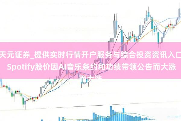 天元证券_提供实时行情开户服务与综合投资资讯入口 Spotify股价因AI音乐条约和功绩带领公告而大涨