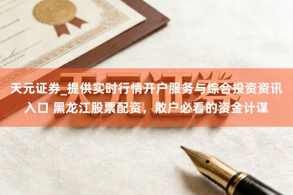 天元证券_提供实时行情开户服务与综合投资资讯入口 黑龙江股票配资，散户必看的资金计谋