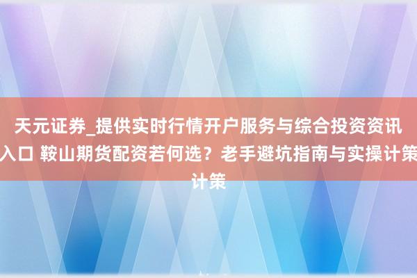 天元证券_提供实时行情开户服务与综合投资资讯入口 鞍山期货配资若何选？老手避坑指南与实操计策